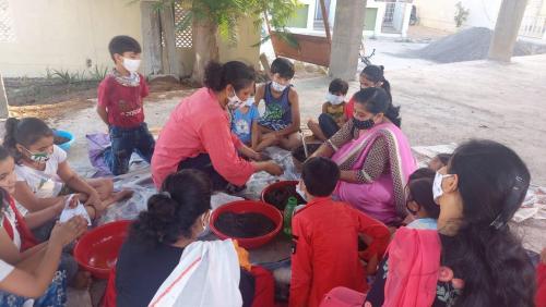 Pics are of seed ball making workshop with Sjesh